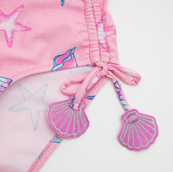 07852093-40 Детский слитный купальник для девочки для девочки розовый,голубой фото №4