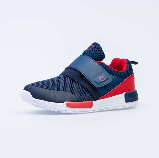 644219-74 Кроссовки на липучках для мальчики син-кра