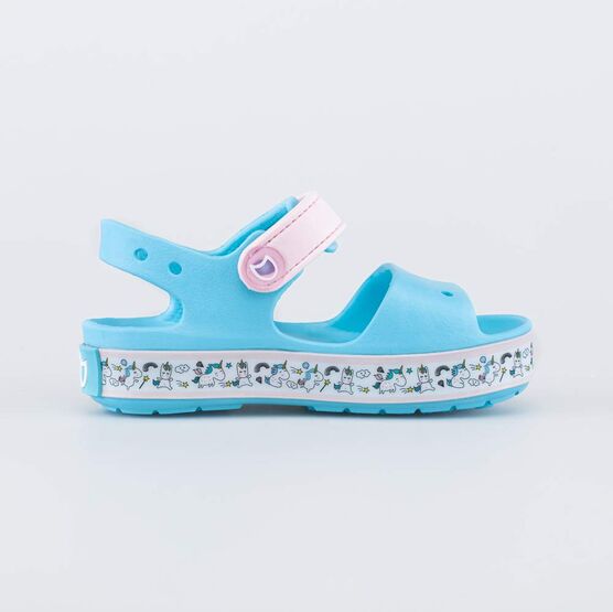 325126-02 Пляжные сандалии из ЭВА Единорожки для девочки голубой фото №2