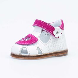 022073-27 Туфли летние для девочки бел-фук