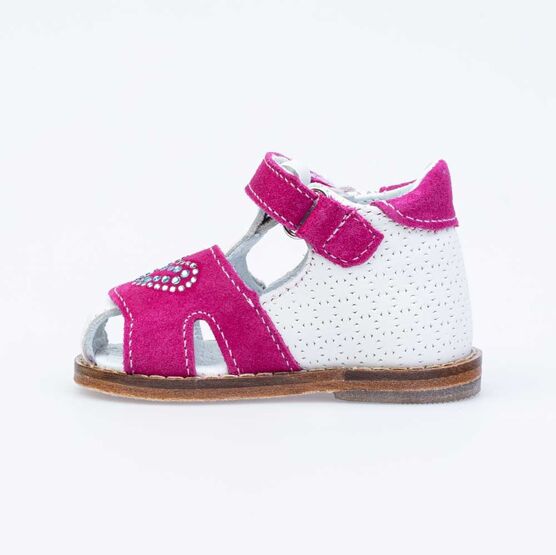 022073-27 Туфли летние для девочки бел-фук фото №2