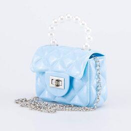02802312-40 Мини сумка детская Жемчуг голубой для девочки голубой фото №2