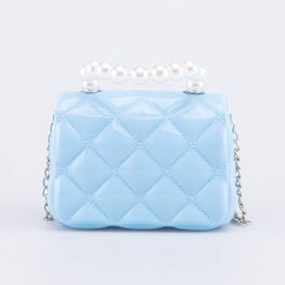02802312-40 Мини сумка детская Жемчуг голубой для девочки голубой фото №3