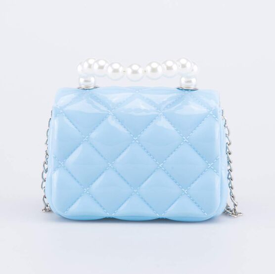 02802312-40 Мини сумка детская Жемчуг голубой для девочки голубой фото №3