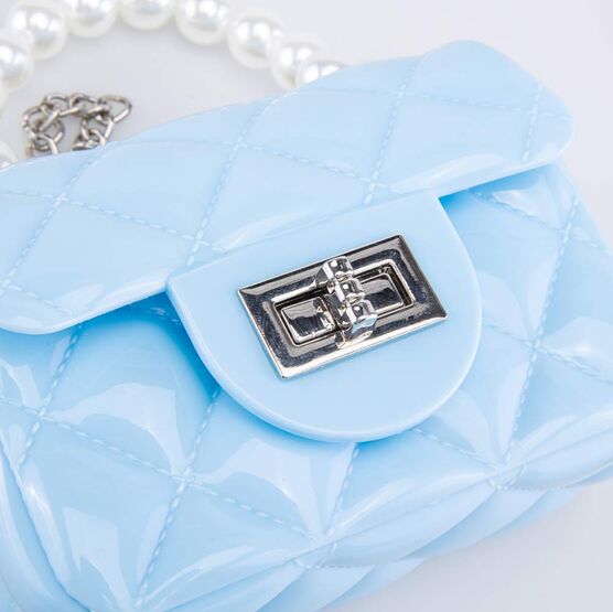02802312-40 Мини сумка детская Жемчуг голубой для девочки голубой фото №5