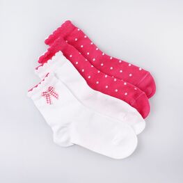07842113-00 Носки детские с декором (2 пары) для девочки персиковый
