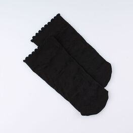 07842245-40 Носки капроновые ажурные черный для девочки черный