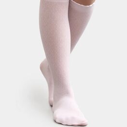 07842274-41 Розовые хлопковые гольфы с помпоном MF для девочки розовый фото №2