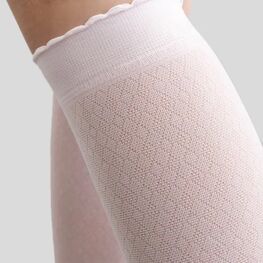 07842274-41 Розовые хлопковые гольфы с помпоном MF для девочки розовый фото №3