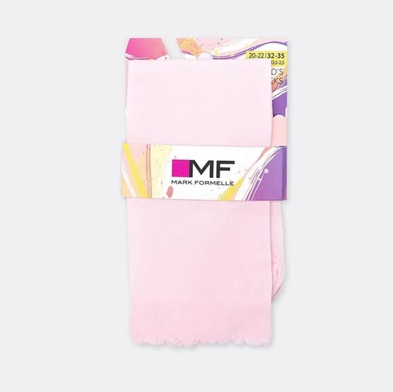 07842274-41 Розовые хлопковые гольфы с помпоном MF для девочки розовый фото №5