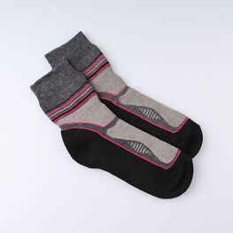 07842281-43 Термоноски с махрой MF Хайтек женские для девочки черно-серый