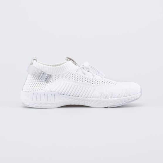 741086-11 Белые текстильные кроссовки для девочки белый фото №2