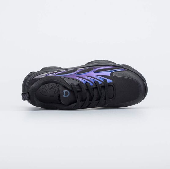 744213-72 Всепогодные кроссовки с Softshell для девочки чер-цве фото №4