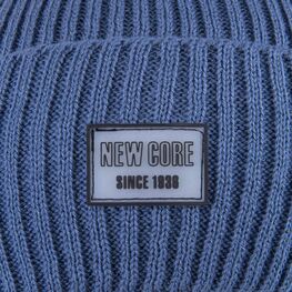 07811926-40 Шапка и снуд для мальчика синий для девочки синий фото №3