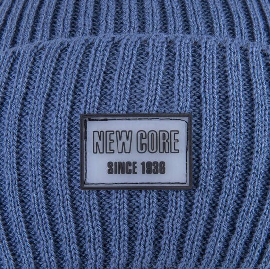 07811926-40 Шапка и снуд для мальчика синий для девочки синий фото №3