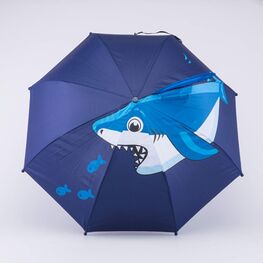 03707161-00 Зонт детский Акула синий для мальчики синий фото №2