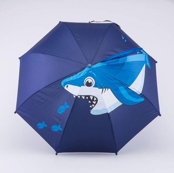 03707161-00 Зонт детский Акула синий для мальчики синий фото №2