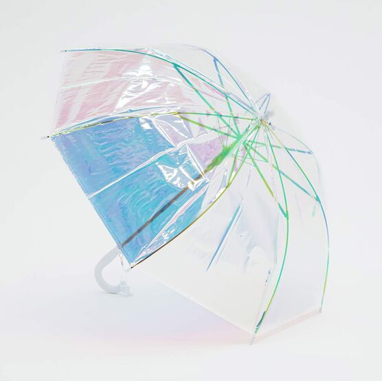 03807059-00 Зонт детский прозрачный для девочки прозрачный