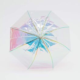 03807059-00 Зонт детский прозрачный для девочки прозрачный фото №2