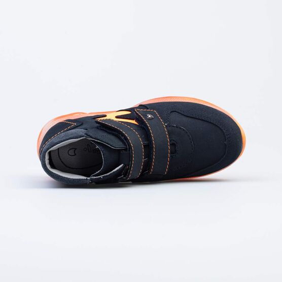 352269-26 Кожаные ботинки Оранжевая молния для мальчики синий фото №4