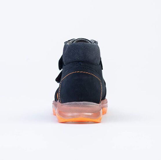 352269-26 Кожаные ботинки Оранжевая молния для мальчики синий фото №5