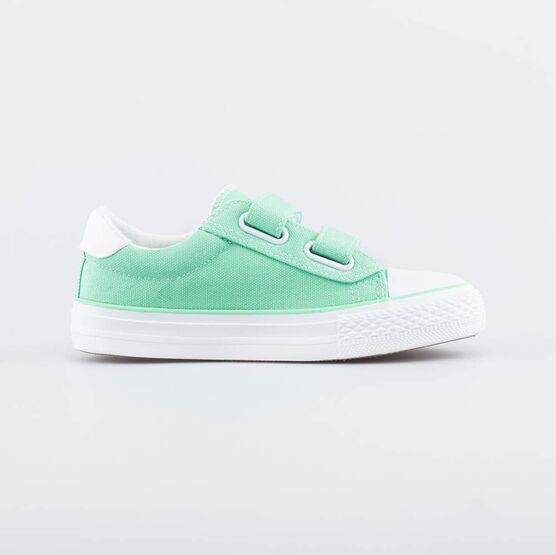 531255-11 Хлопковые кеды на липучках для девочки мятный фото №2