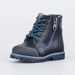 052150-34 Утепленные ботинки Первые шаги для мальчики синий