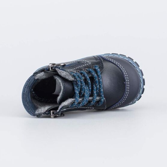 052150-34 Утепленные ботинки Первые шаги для мальчики синий фото №4