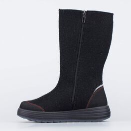 867114-41 Валенки с вышивкой для девочки черный фото №2