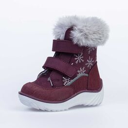 152260-56 Зимние ботинки для девочки для девочки бордовый