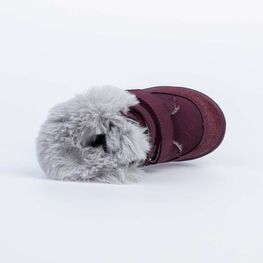 152260-56 Зимние ботинки для девочки для девочки бордовый фото №4