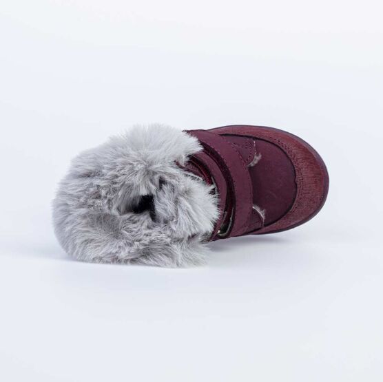 152260-56 Зимние ботинки для девочки для девочки бордовый фото №4