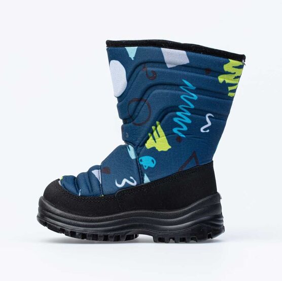 264007-46 Сапожки-дутики на липучке для мальчики светло-синий фото №2