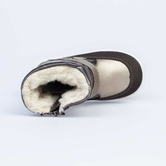 364052-42 Сапожки зимние для девочки для девочки бронзовый фото №4