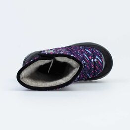 264007-44 Сапожки-дутики на липучке для девочки фиолетовый фото №4