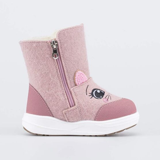 367127-46 Валенки на молнии Котенок для девочки розовый фото №2