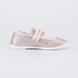 431211-71 Праздничные текстильные туфли Бабочка для девочки розовый фото №2