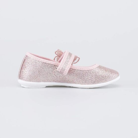 431211-71 Праздничные текстильные туфли Бабочка для девочки розовый фото №2