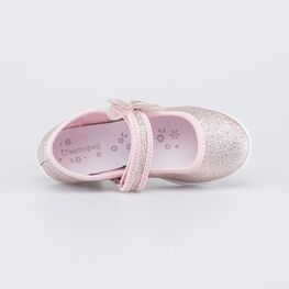 431211-71 Праздничные текстильные туфли Бабочка для девочки розовый фото №4