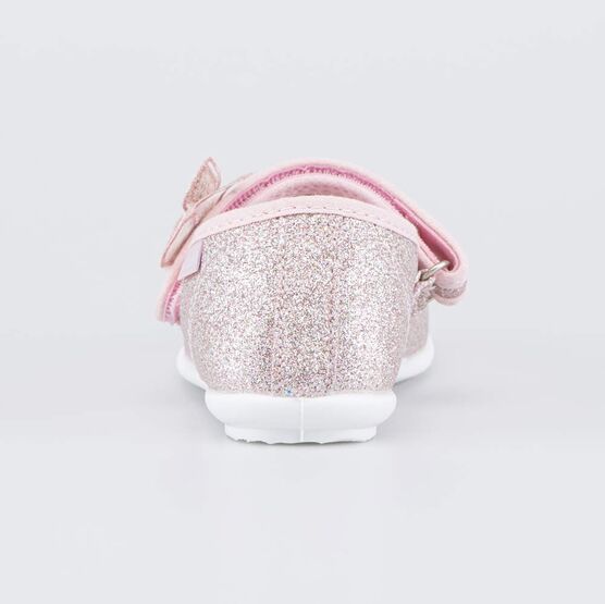 431211-71 Праздничные текстильные туфли Бабочка для девочки розовый фото №5