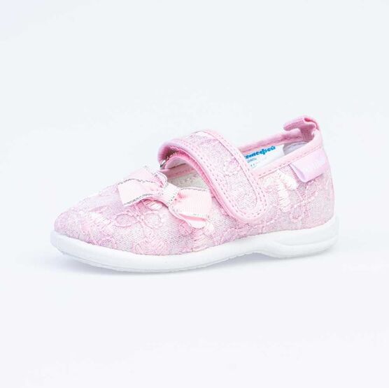 131124-12 Текстильная обувь для девочки розовый
