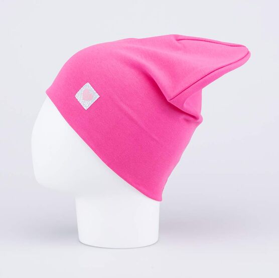 07811658-40 Хлопковая шапка-бини Малиновый для девочки малиновый фото №2