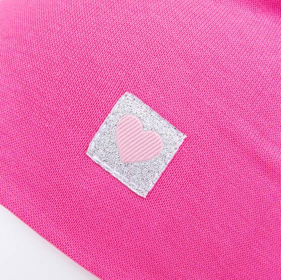 07811658-40 Хлопковая шапка-бини Малиновый для девочки малиновый фото №3