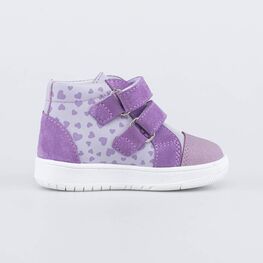 052159-22 Ботинки для первых шагов Мороженка для девочки фиолетовый фото №2