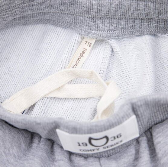 07759055-40 Брюки-джоггеры детские светло-серый для мальчики светло-серый фото №3