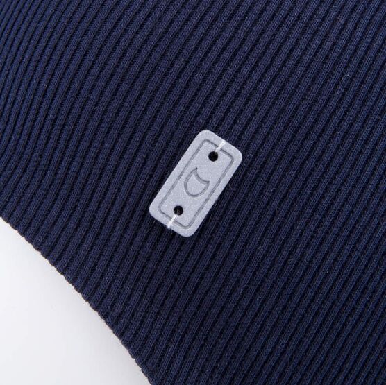 07711642-43 Шапка детская с завязками темно-синий для мальчики темно-синий фото №3