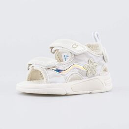 124042-12 Пляжные сандалии с LED Морская звезда для девочки бежевый