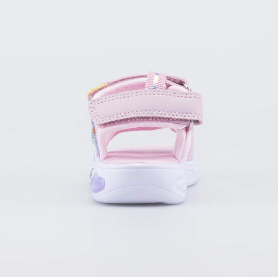 324083-11 Пляжные сандалии с LED Три кота для девочки розовый + сиреневый фото №5