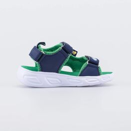 324084-11 Пляжные сандалии с LED Три кота для мальчики синий + зеленый фото №2