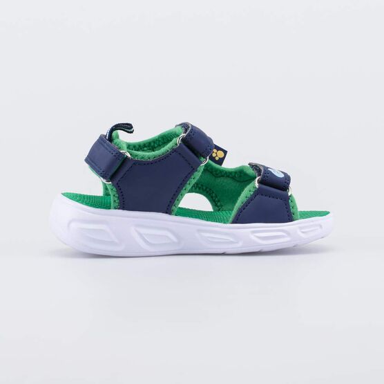 324084-11 Пляжные сандалии с LED Три кота для мальчики синий + зеленый фото №2